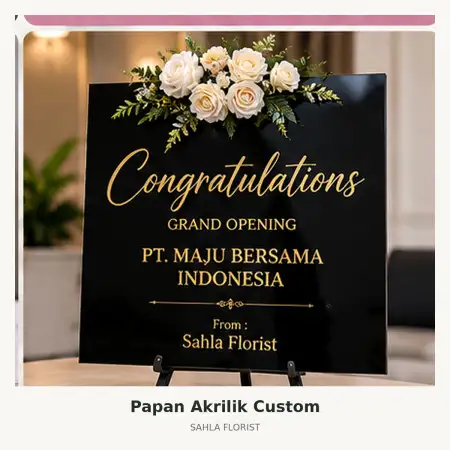 Papan Bunga Akrilik Pancoran